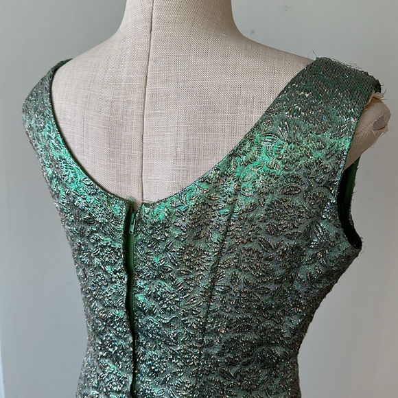 Vintage green tinsel dress - Picture 5 of 11